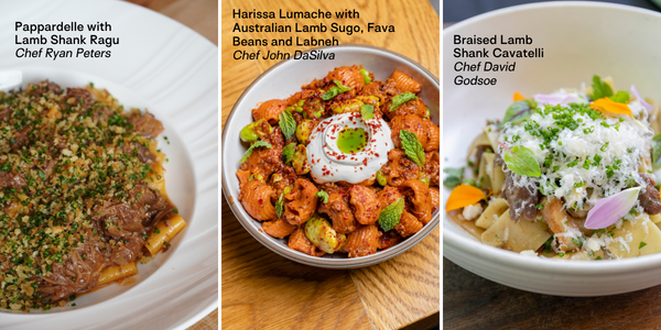 chefs lamb pasta dishes