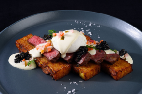 Aussie Wagyu Striploin Benedict | Aussie Beef & Lamb | Food Service | North America