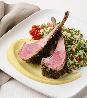 Tahini & Herb Crusted Rack Of Lamb | Aussie Beef & Lamb | Food Service | North America