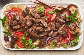 Shaking Aussie Grassfed Beef And Egg Fried Rice | Aussie Beef & Lamb | Food Service | North America